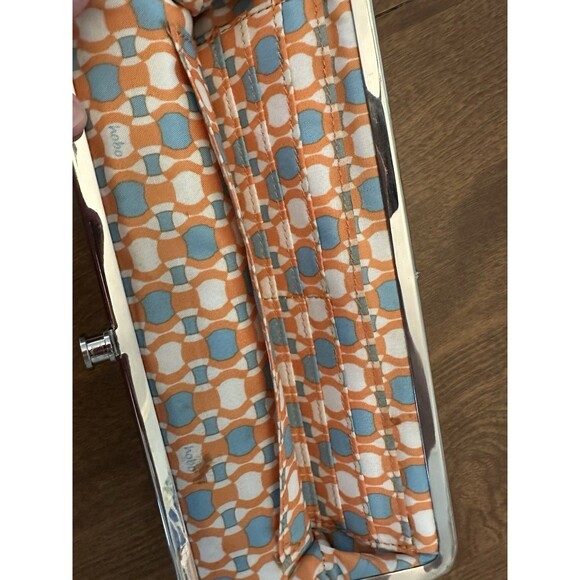 HOBO Robin Frame Green Leather Kisslock Wallet Clutch - Picture 5 of 7